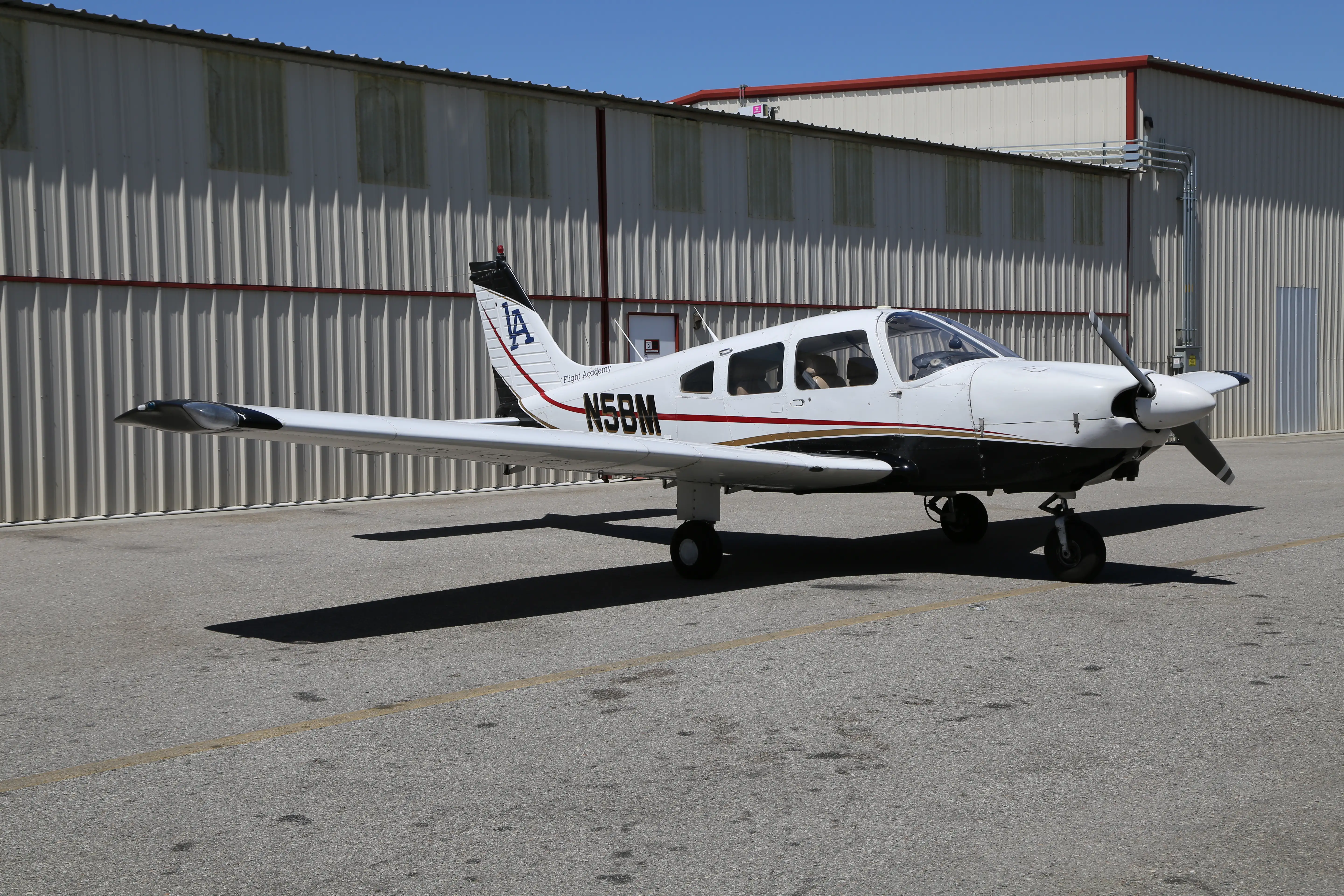 N5BM Piper Archer II front left view