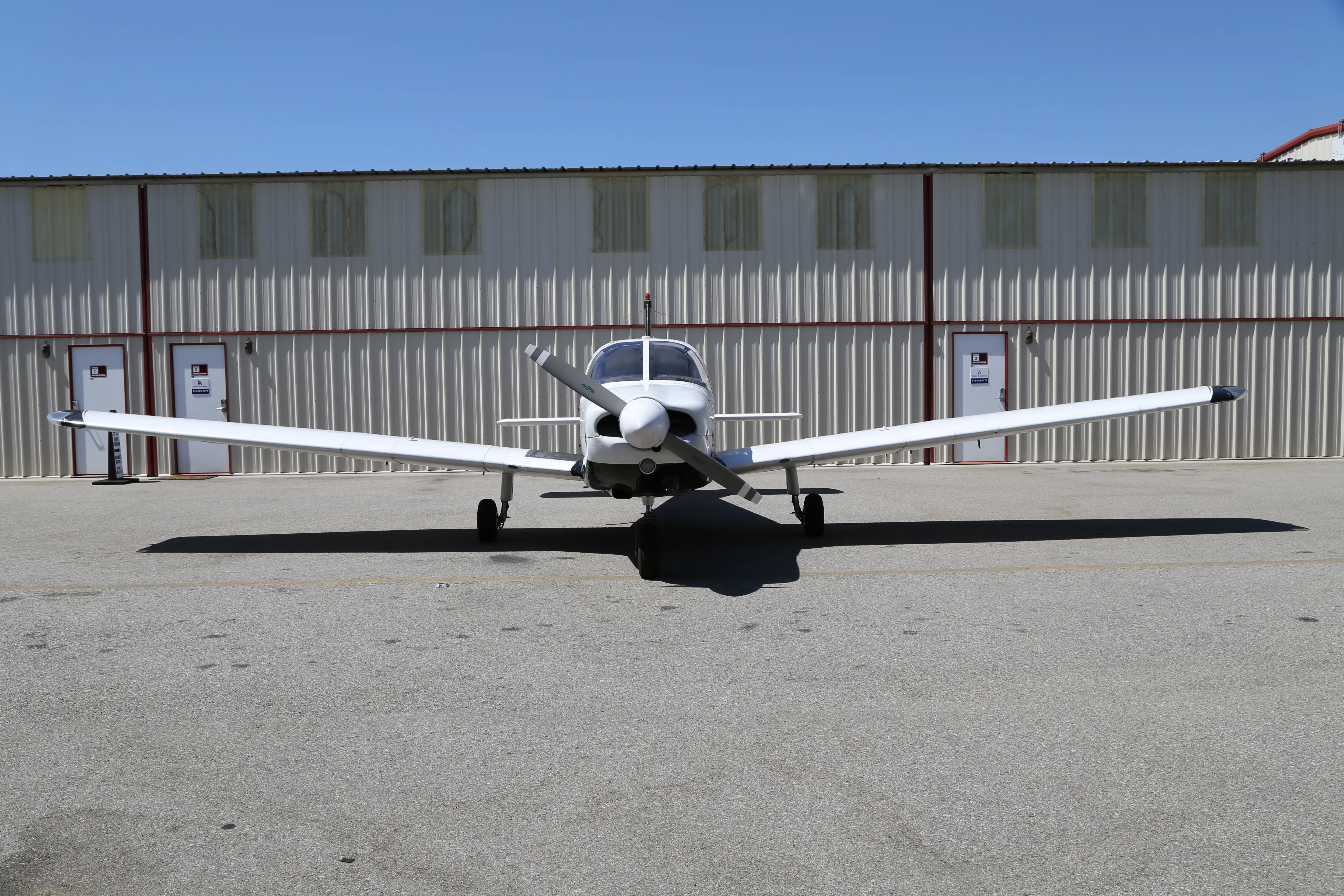 N5BM Piper Archer II front view