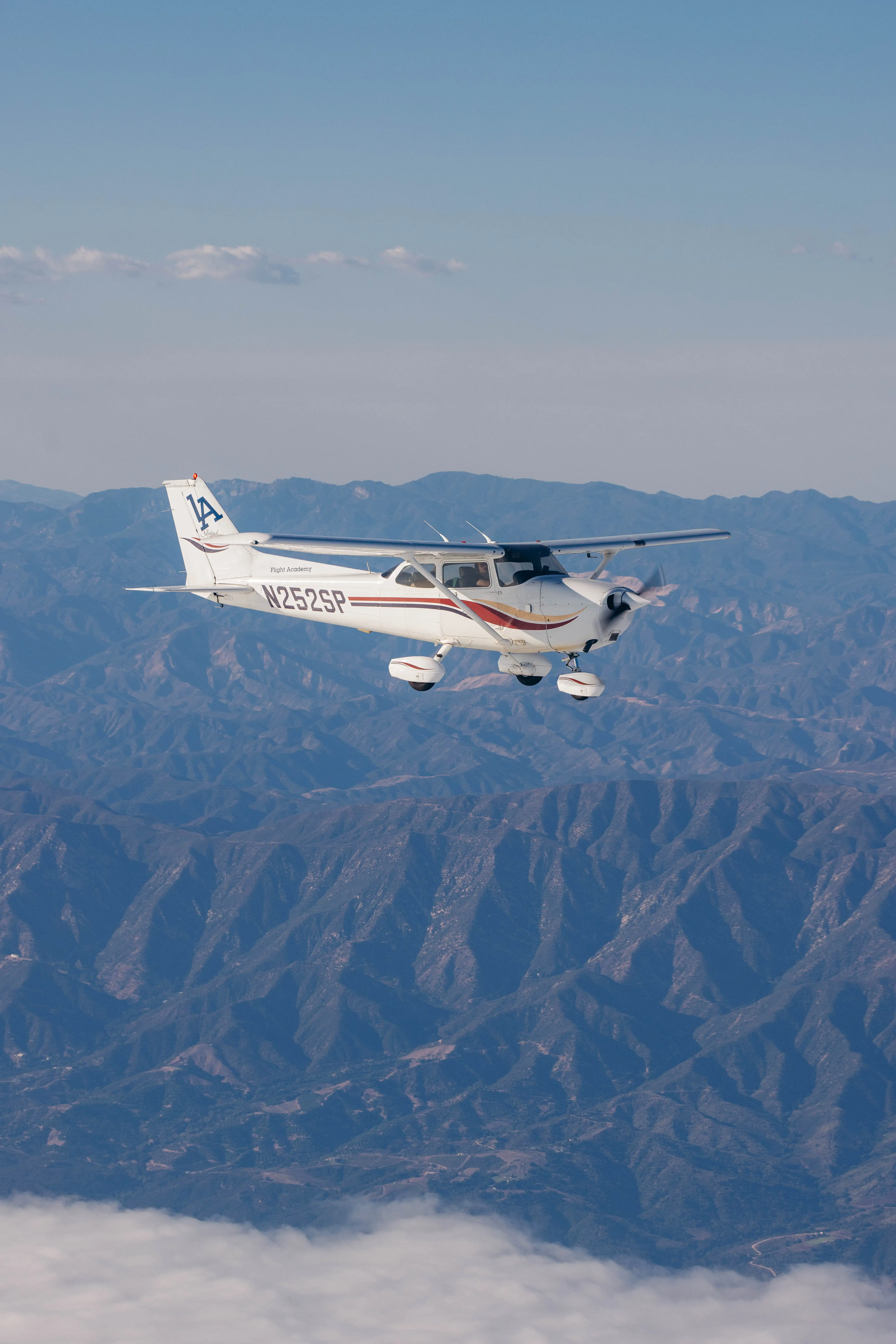 Student pilot preparing for a cross-country flight